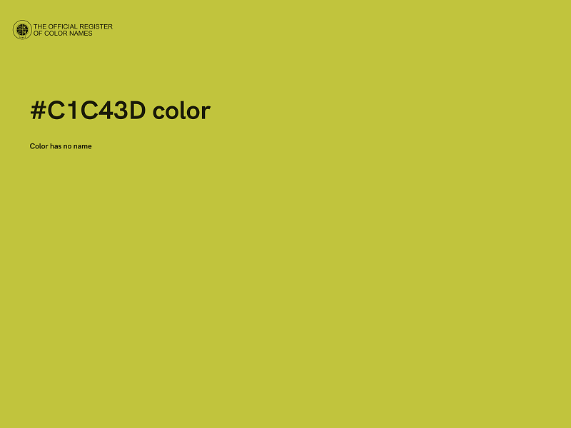 #C1C43D color image