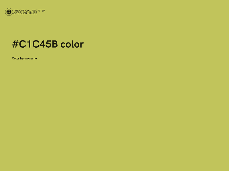 #C1C45B color image