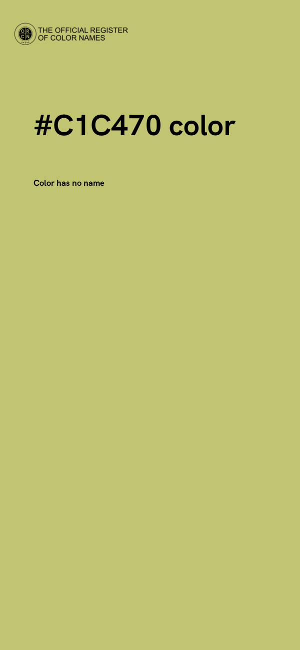 #C1C470 color image