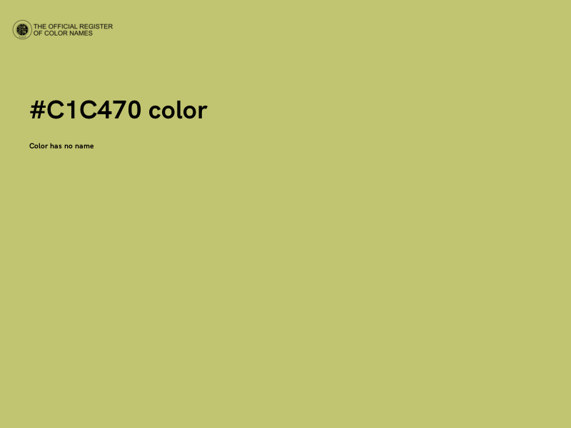 #C1C470 color image