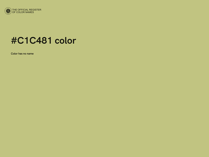 #C1C481 color image