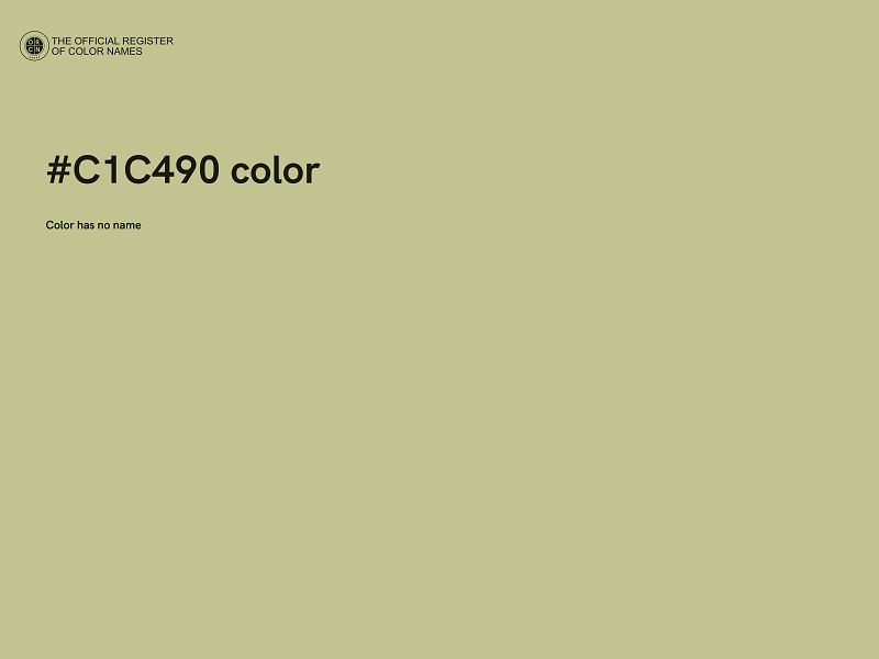 #C1C490 color image