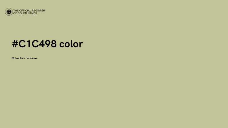 #C1C498 color image