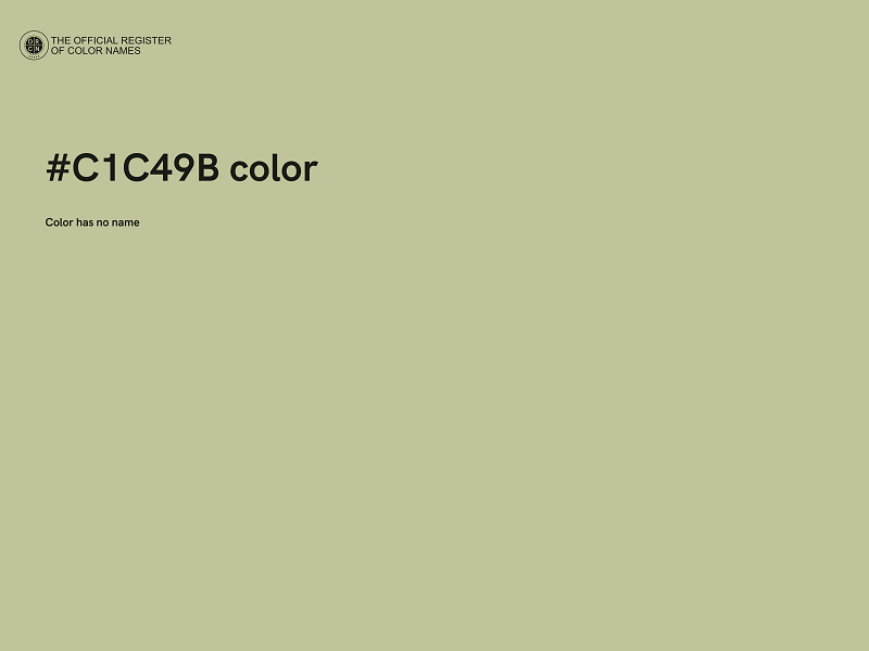 #C1C49B color image