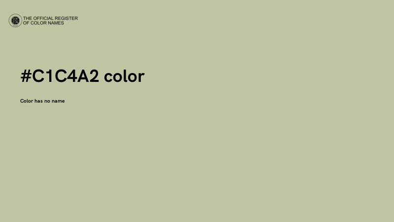 #C1C4A2 color image