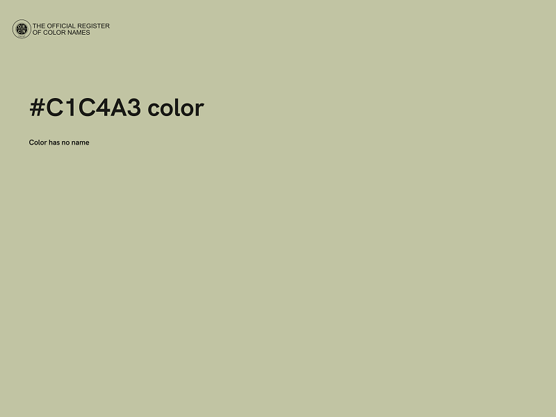 #C1C4A3 color image