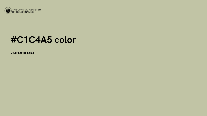 #C1C4A5 color image