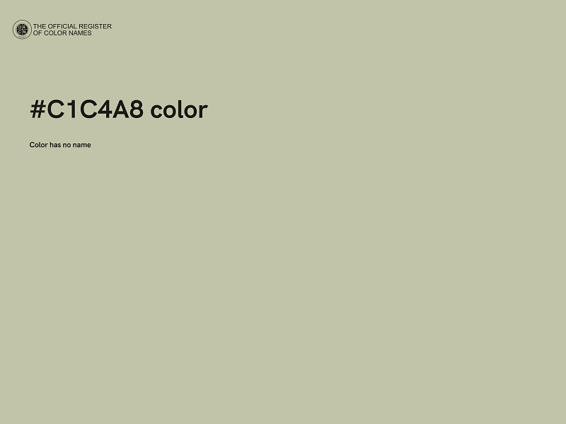 #C1C4A8 color image