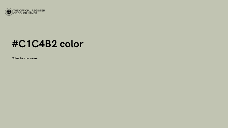 #C1C4B2 color image