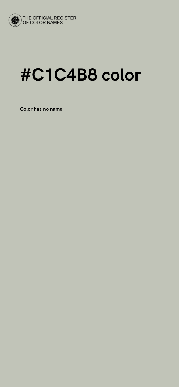#C1C4B8 color image