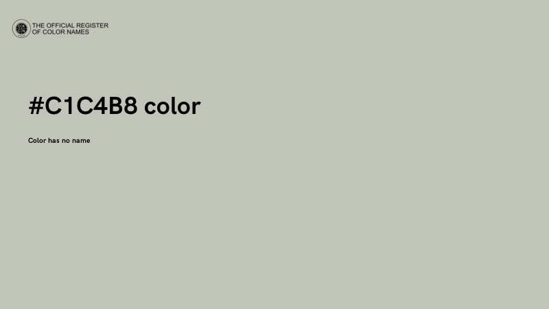 #C1C4B8 color image