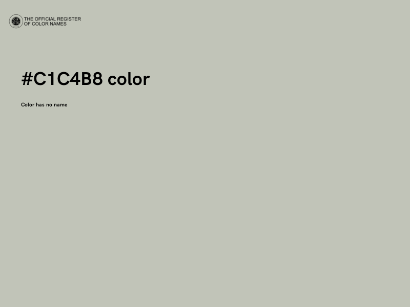 #C1C4B8 color image
