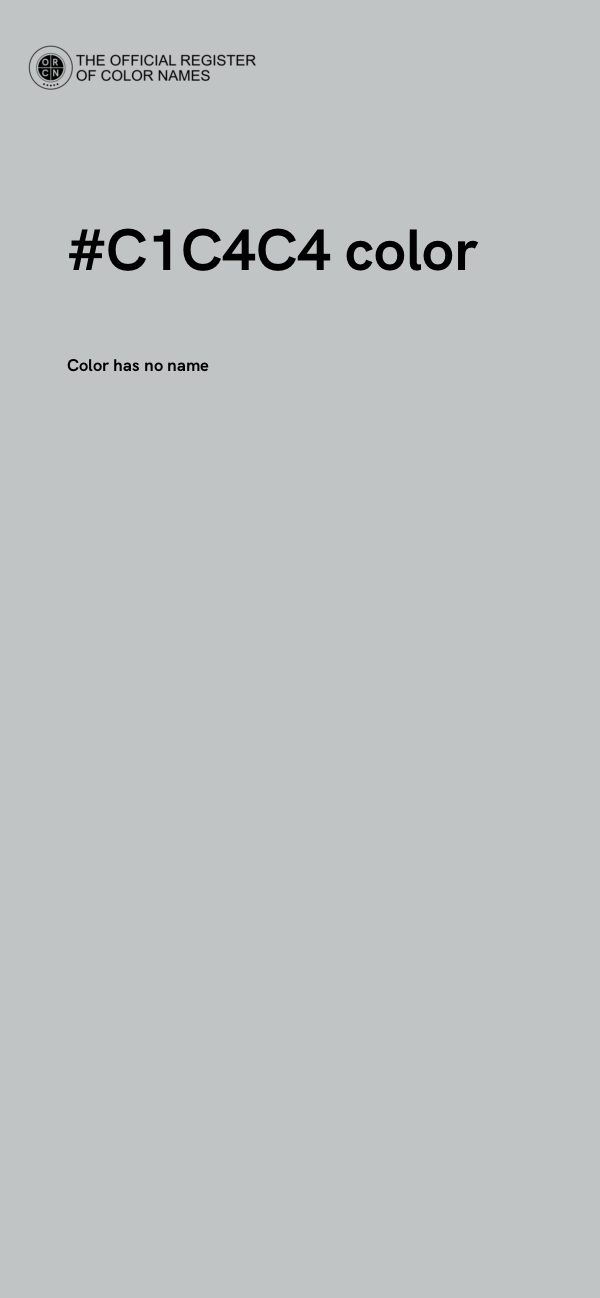 #C1C4C4 color image