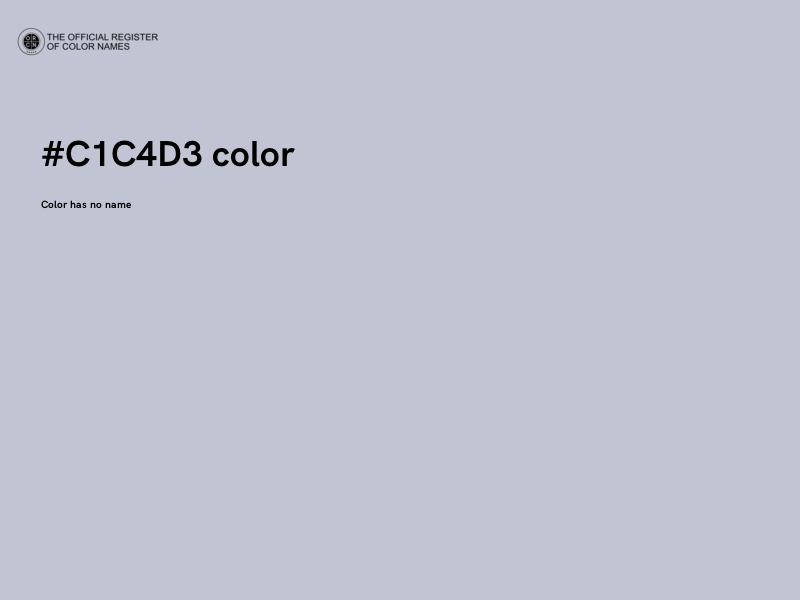 #C1C4D3 color image