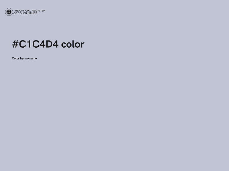 #C1C4D4 color image
