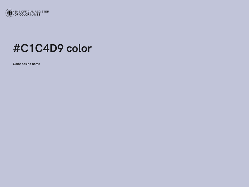 #C1C4D9 color image