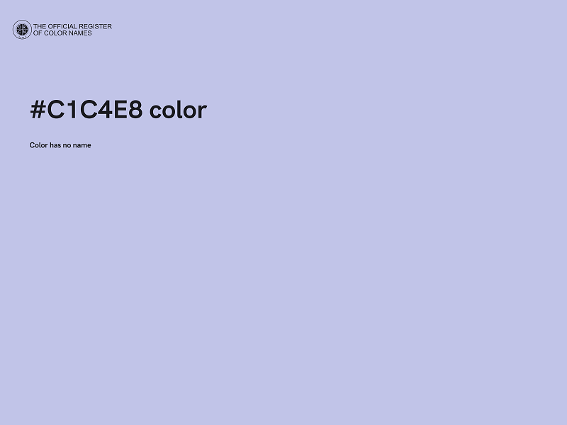 #C1C4E8 color image