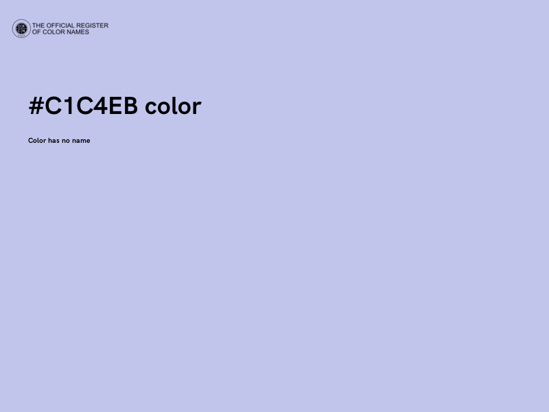 #C1C4EB color image