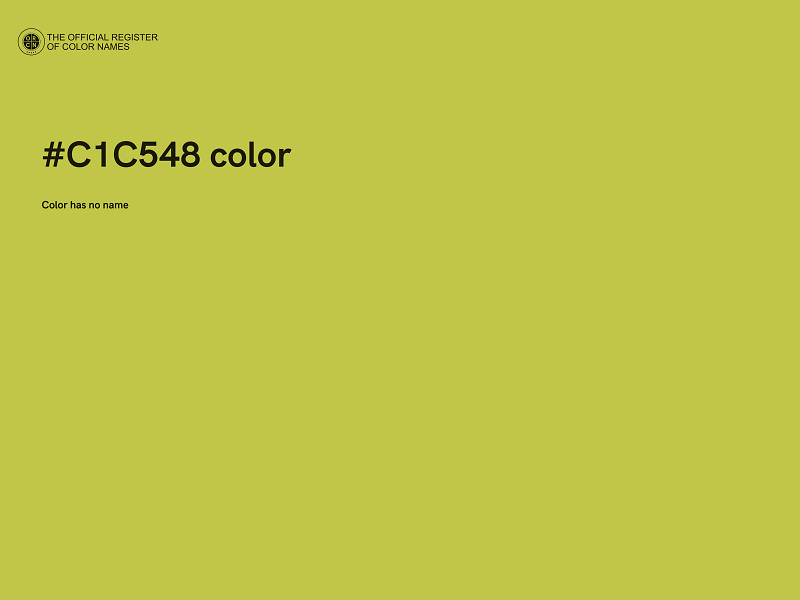 #C1C548 color image