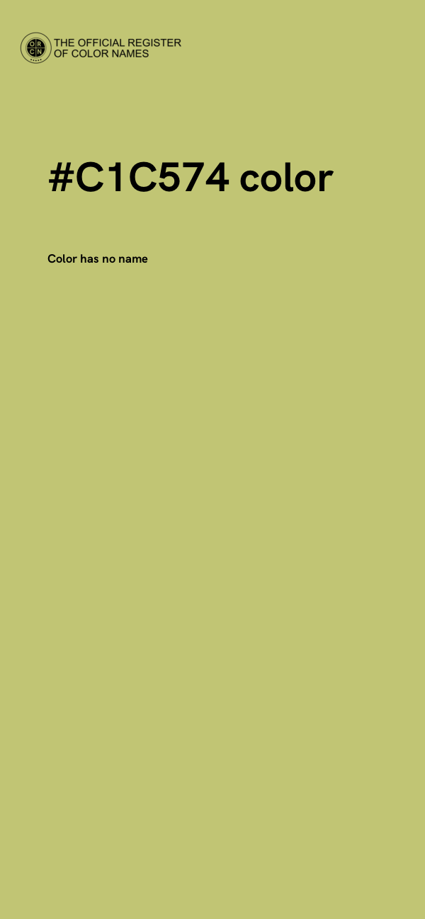 #C1C574 color image