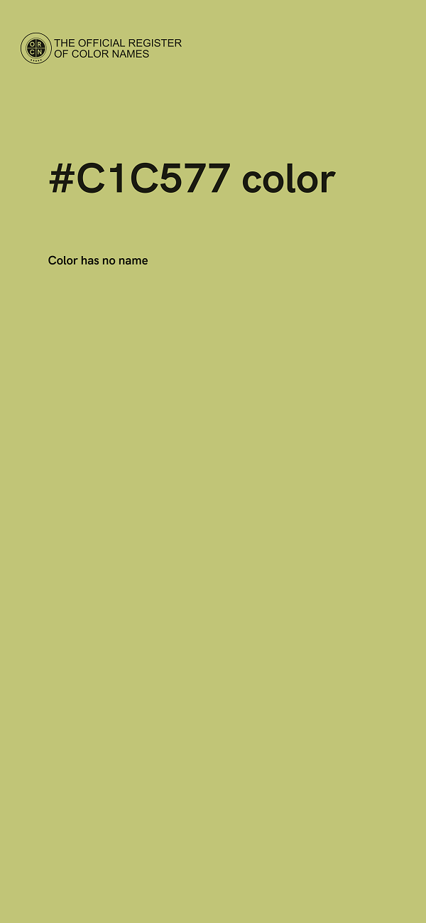 #C1C577 color image