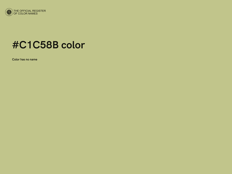 #C1C58B color image