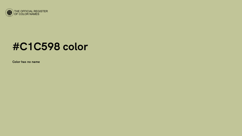 #C1C598 color image