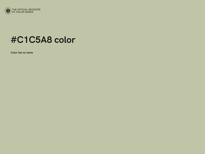 #C1C5A8 color image