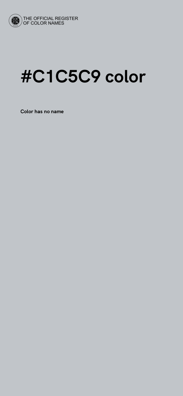 #C1C5C9 color image