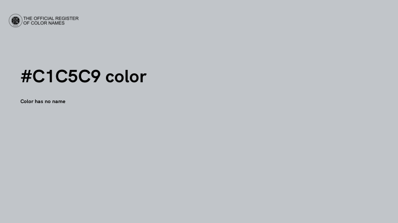 #C1C5C9 color image