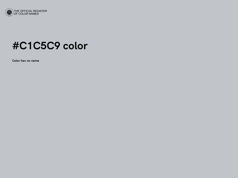 #C1C5C9 color image