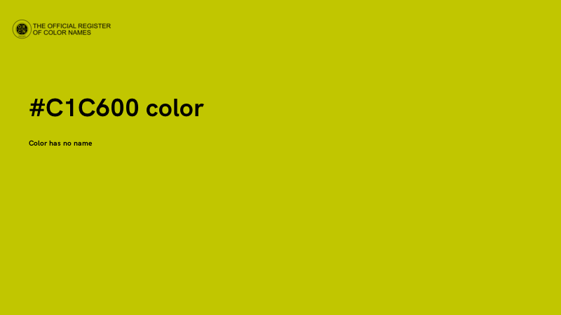 #C1C600 color image