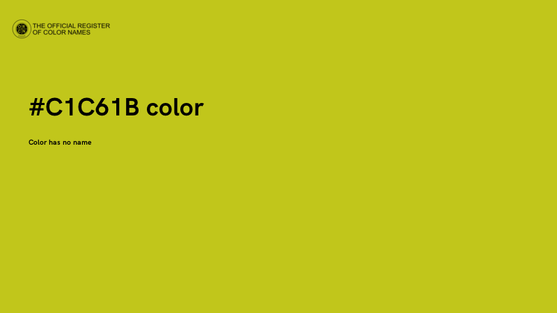#C1C61B color image