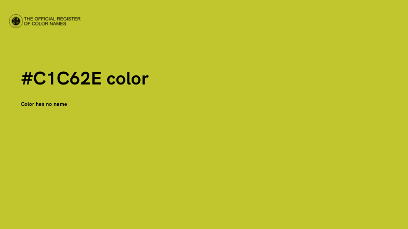 #C1C62E color image
