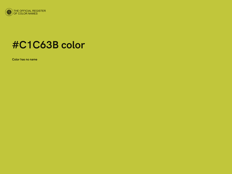 #C1C63B color image