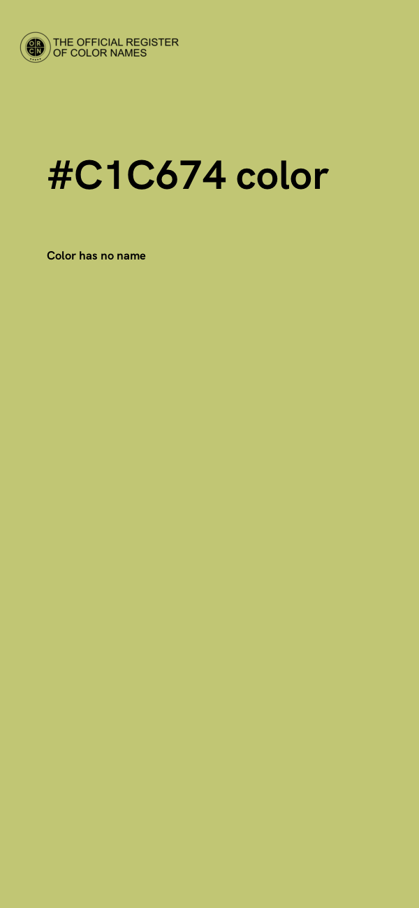 #C1C674 color image