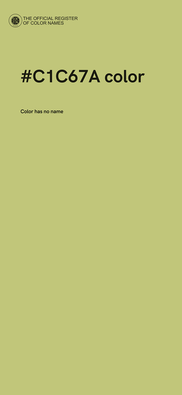 #C1C67A color image