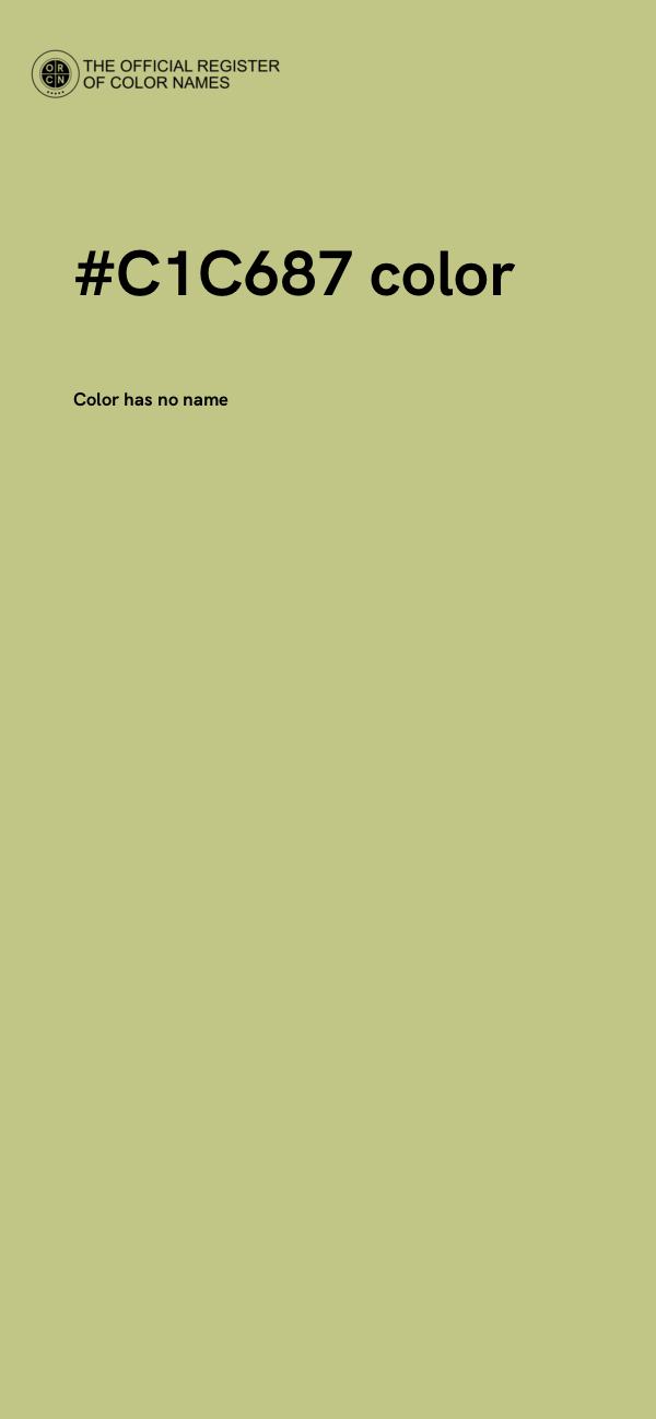 #C1C687 color image