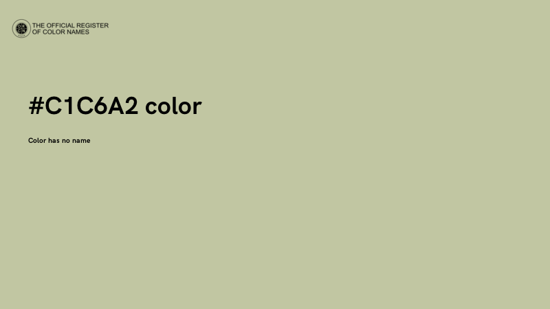 #C1C6A2 color image