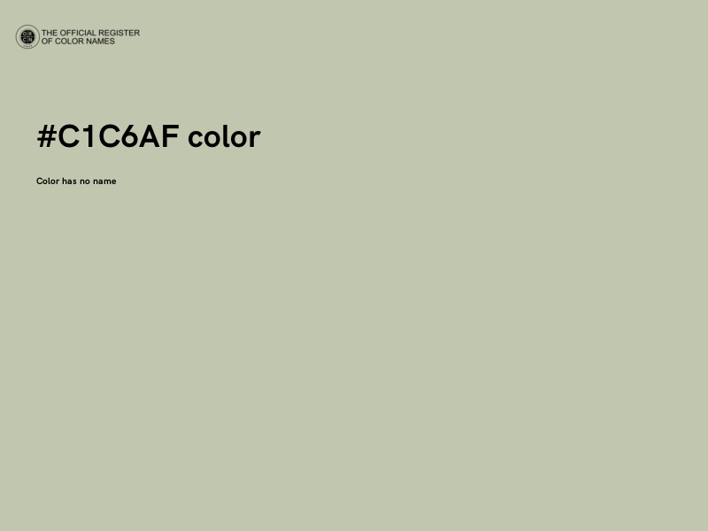 #C1C6AF color image