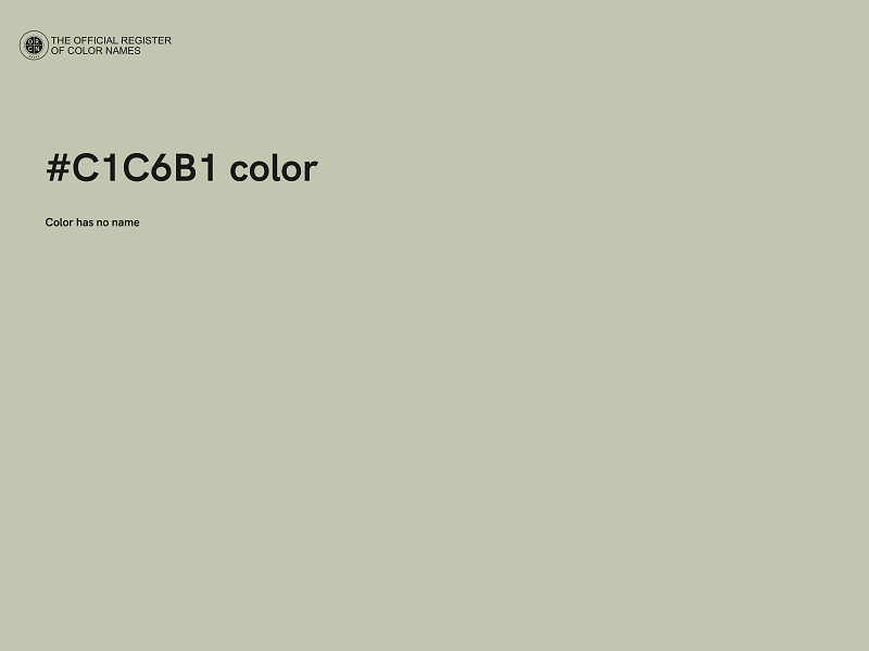 #C1C6B1 color image