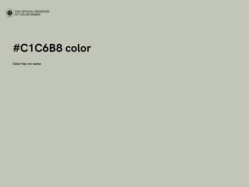 #C1C6B8 color image