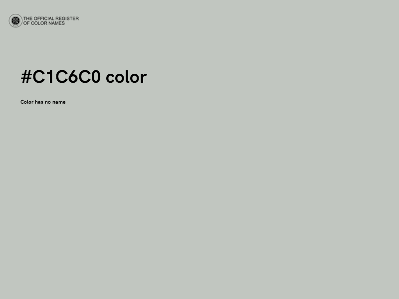 #C1C6C0 color image