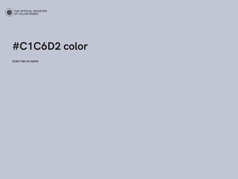 #C1C6D2 color image