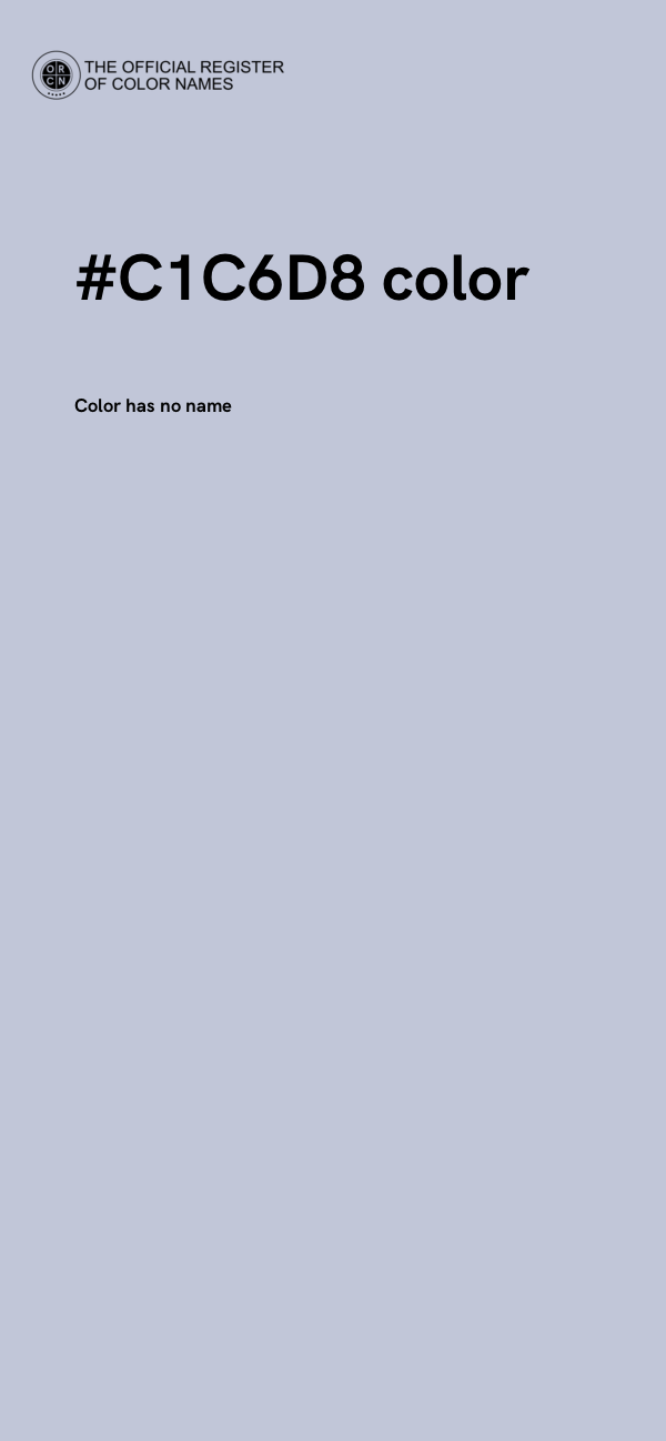#C1C6D8 color image