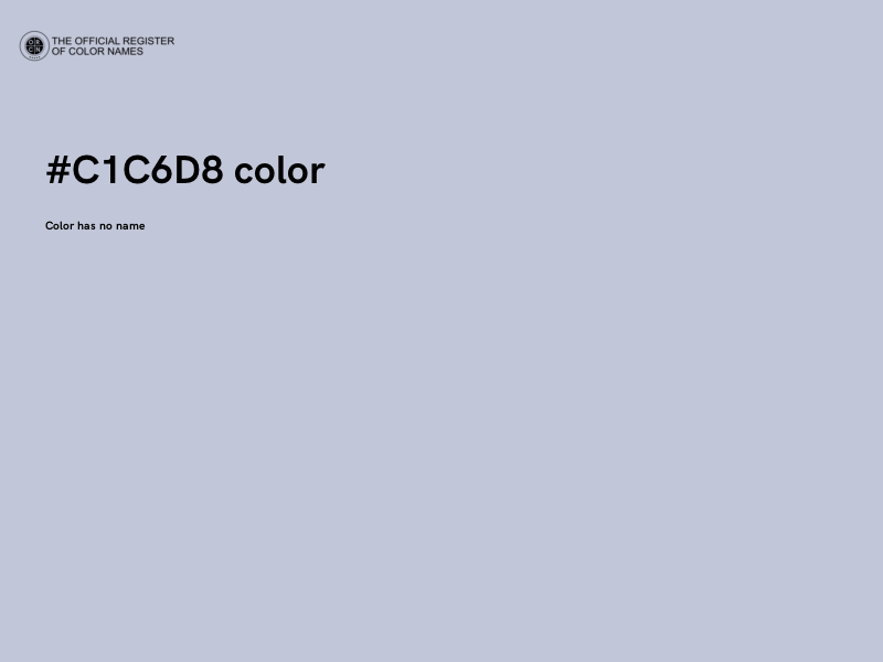 #C1C6D8 color image