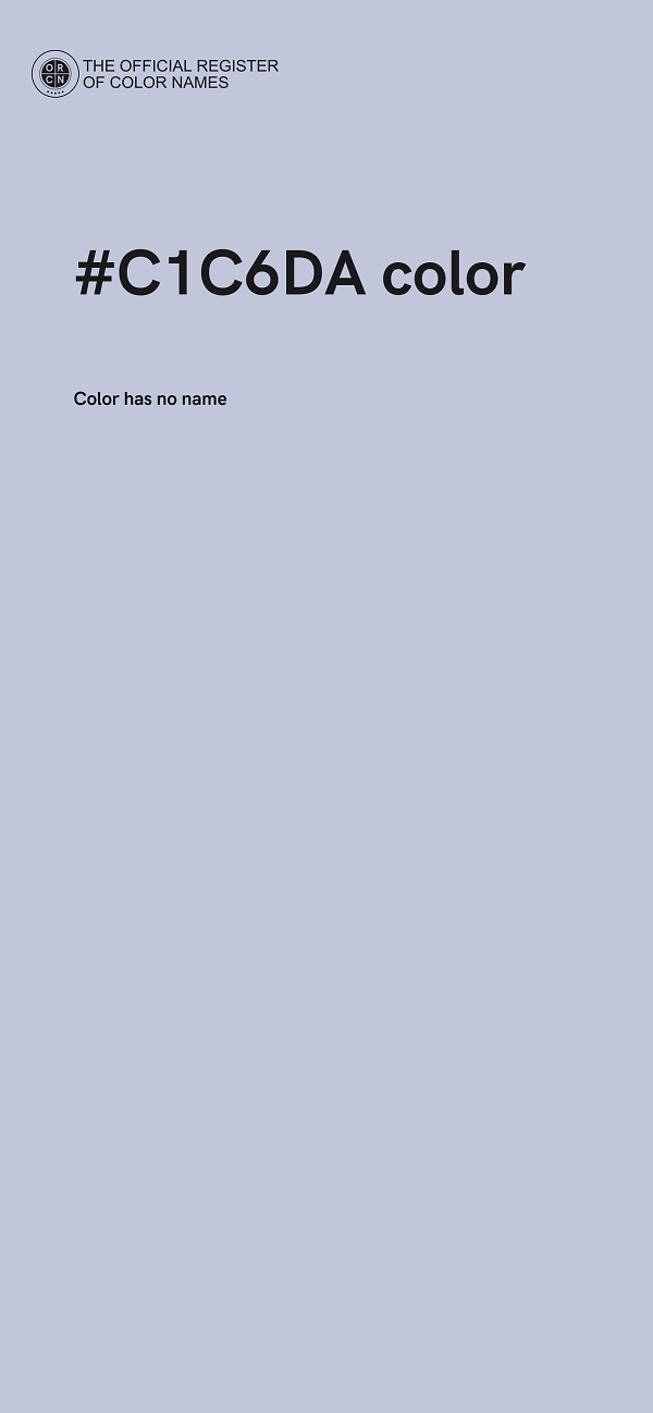 #C1C6DA color image