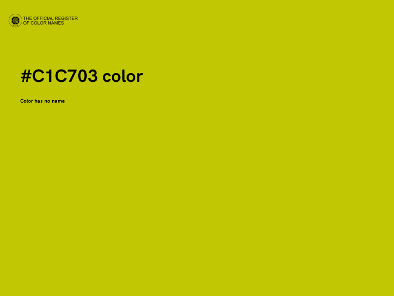 #C1C703 color image