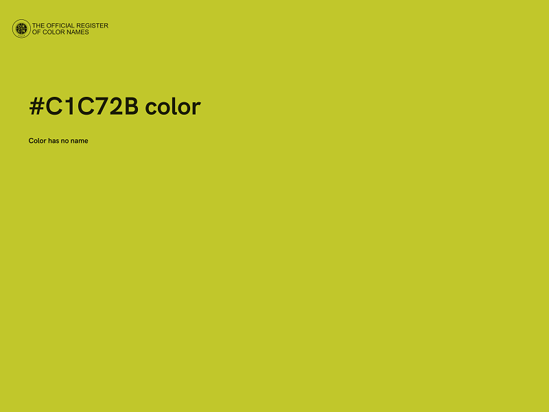 #C1C72B color image