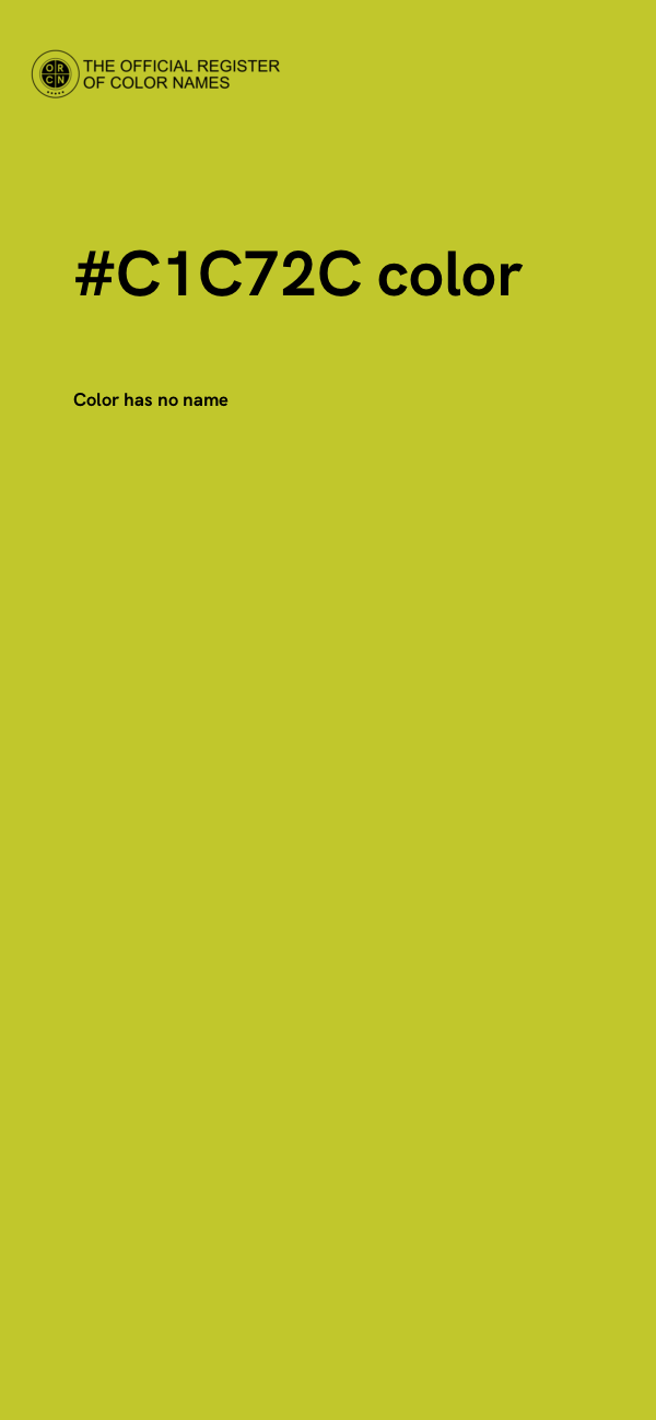 #C1C72C color image